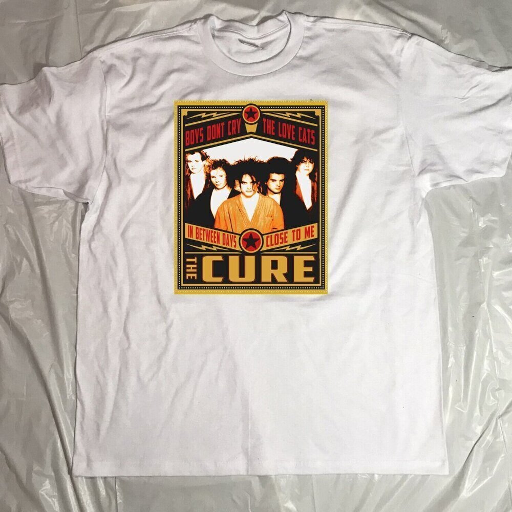The Cure Robert Smith Goth Rock Band T-Shirt Music Fan Gift Graphic Tee